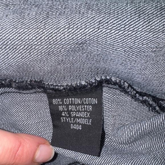 Y2K Dynamite Gray Moto Soft Denim Jacket - size M - Picture 9 of 9